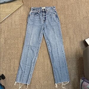 Pistola Denim Center Seam Button Closure Blue Jean Size 25